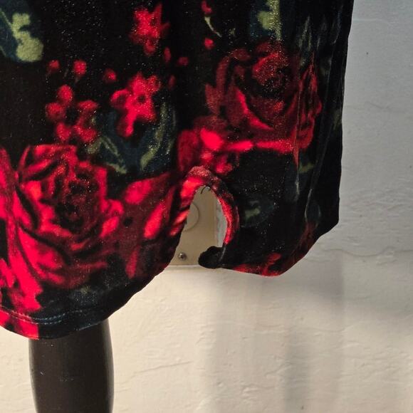 Art class red and black velvet rose dress size XL - Picture 2 of 6